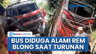 Bus Rombongan Pegawai RS Alami Laka Maut seusai Pulang dari Bromo, Diduga Rem Blong saat Turunan
