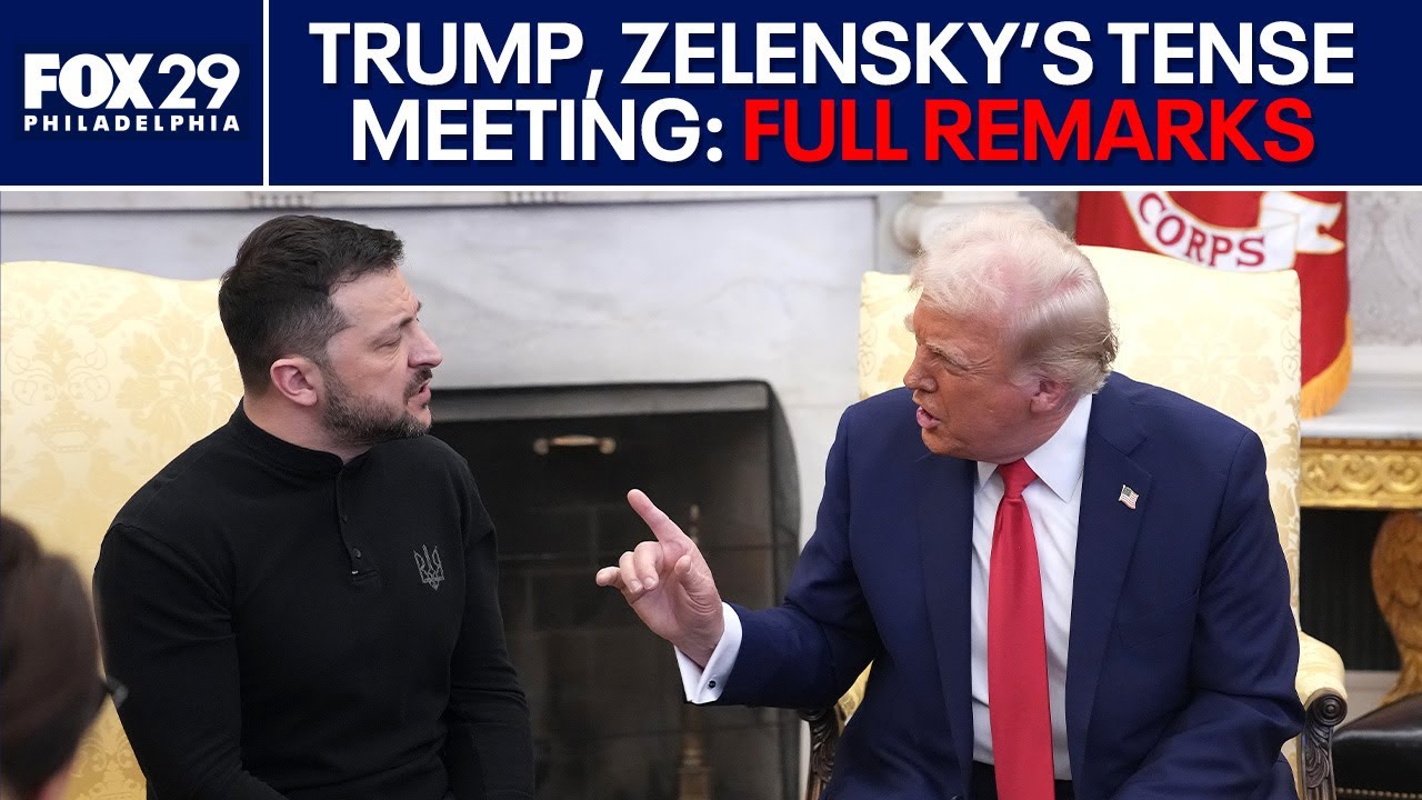 Trump, Zelensky hold tense Oval Office meeting: FULL REMARKS