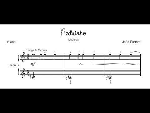João Portaro - Pedrinho (No.3 da Série Monteiro Lobato) (Carlos Eduardo Zappile Albertini, piano)