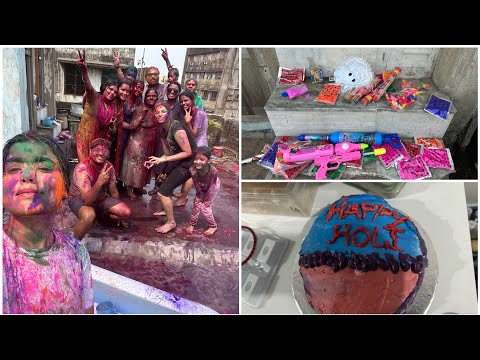 Holi Celebration 🍾 || maine cake bnaya || alkaagarwal || kolkata