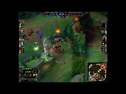 Yasuo vs JarvanIV Amazing kill ! LOL S5