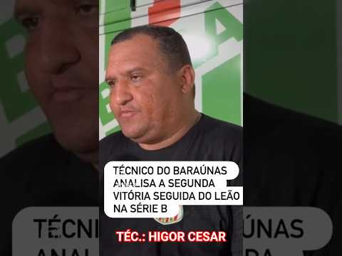 TÉCNICO DO BARAÚNAS DE MOSSORÓ NA ENTREVISTA PÓS JOGO EM SERRA DO MEL-RN