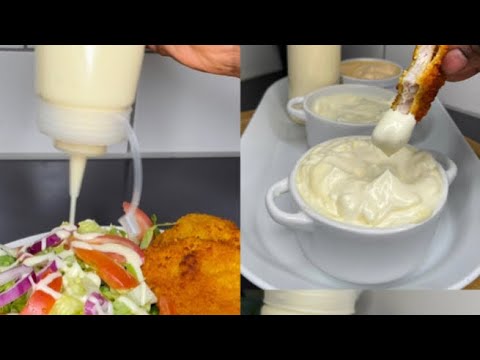 Homemade Mayonnaise & Salad Cream | Recipe | Step By step | Under 2min | No Chemicals | Lovystouch