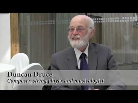 Duncan Druce talks about his career as a composer and performer - University of Huddersfield