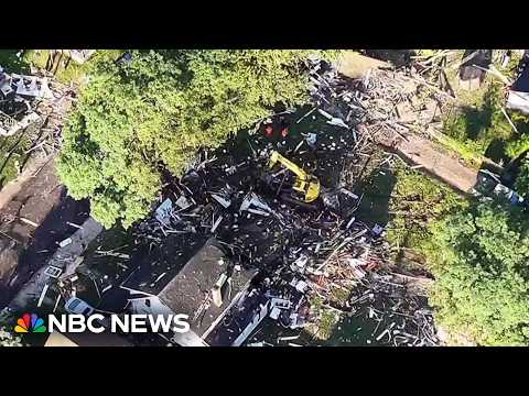 Violent house explosion jolts families awake in Ohio