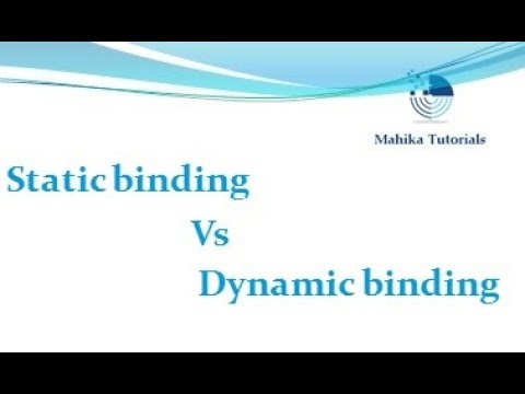 Static Vs Dynamic Binding In Java