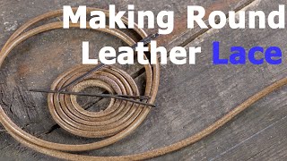 How to Make Round leather Lace Without Using Specific Tool / Deri Sırı