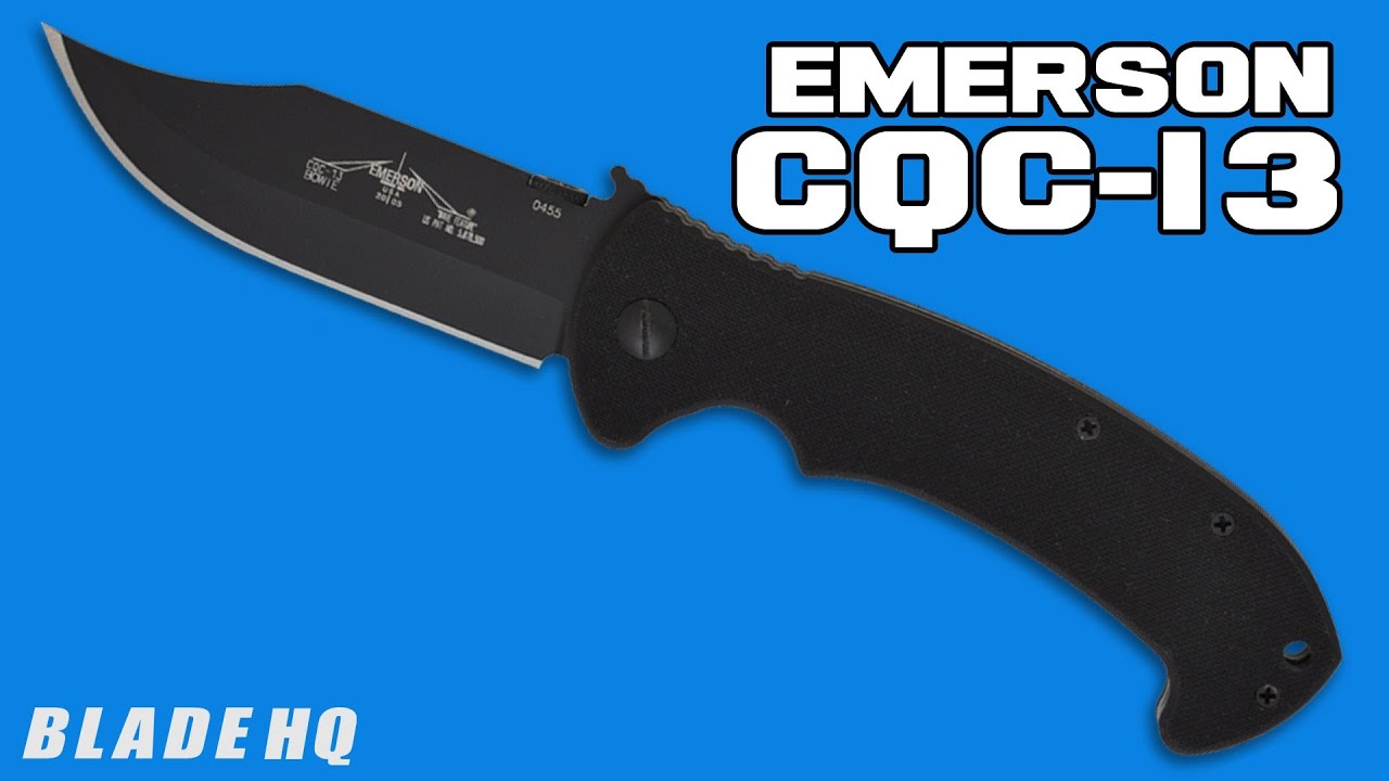 Emerson CQC-13 SFS Bowie Knife (3.85" Matte Serr)