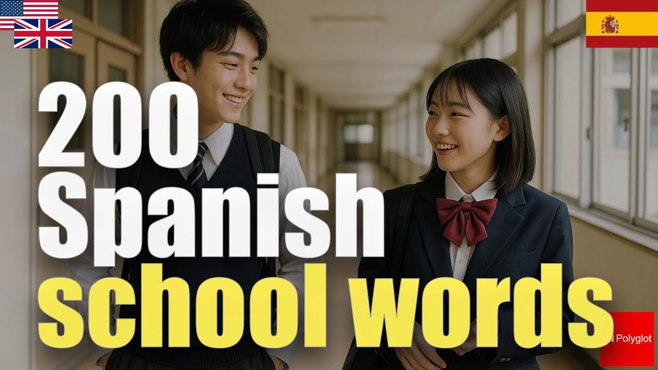 200 Spanish school words | Passive listening | Must-Know | with hiragana