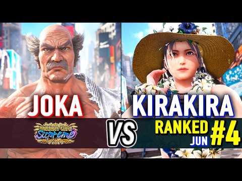 T8 🔥 JOKA (Heihachi) vs KIRAKIRA (#4 Ranked Jun) 🔥 Tekken 8 Day One Heihachi Mishima