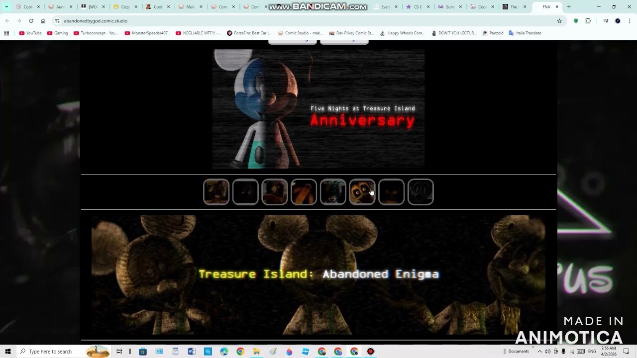 Five Nights at Treasure Island Comic Studio is more disturbing as the knock-off of FNAF