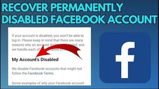 How to Recover Permanently Disabled Facebook Account (2023) | Disabled Facebook Account Recovery