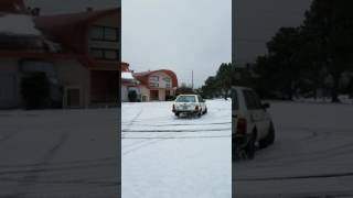 Subaru GL Snow Mashing