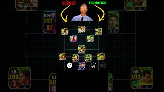 johan cruyff  ( SECRET FORMATION) 🚀☠️ #shorts #vairal #efootball #pes #gamer