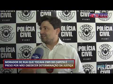 ROTA DO DIA 01 10  Morador de rua preso por naÌƒo obedecer determinacão da justiça