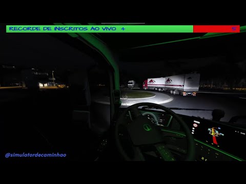 Euro Truck Simulator 2 simulador de caminhão bitrem rotatoria cidade Pugmil/Tocantins..