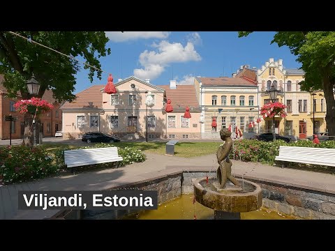 Viljandi, Estonia: a romantic small town / romantiline väikelinn (4K video)