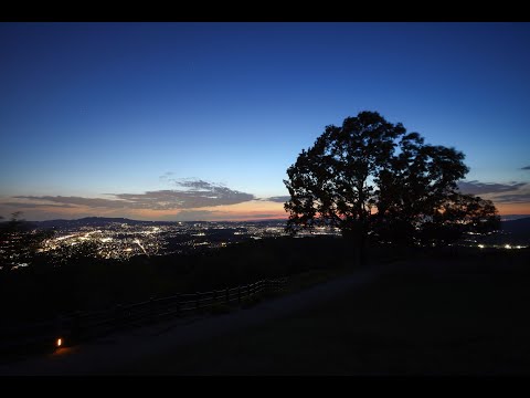 奈良 若草山山頂 夕景・夜景タイムラプス Nara Mt. Wakakusa Timelapse
