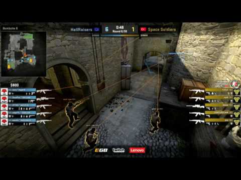 CS:GO Minor Championship EUROPE (Playoff) -Hellraisers vs Space Soldiers map 2 (Cobble)