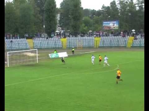 Stal Stalowa Wola - GKS Katowice - bramka Kaliciaka na 0-2