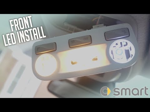 2017/18 Smart ForFour Prime Edition - Front Interior Light LED Upgrade