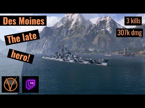 World of Warships -  Des Moines Historic Review (5 kills, 307k dmg)
