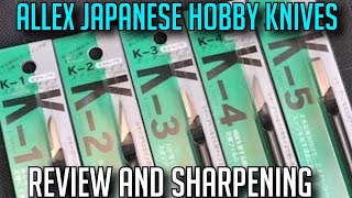 Allex Hobby Knives From Japan Unbox Review And Sharpening