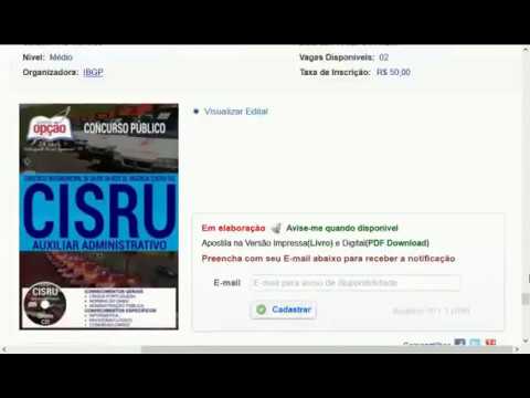 SAMU MG CISRU MINAS GERAIS CONCURSO PÚBLICO 2017 MATERIAL GRATUITO GRUPO APOIO EDITAL APOSTILA