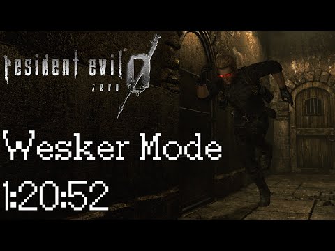 Resident Evil Zero HD Remaster Wesker Mode Speedrun (PC 60FPS) - 1:20:52