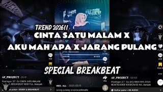 Download lagu DJ CINTA SATU MALAM X AKU MAH APA X JARANG PULANG SPECIAL BREAKBEAT FULL BASS ‼️ mp3