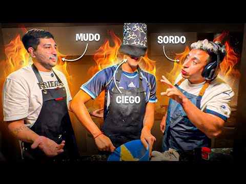😂UN CIEGO, SORDO Y MUDO INTENTAN COCINAR