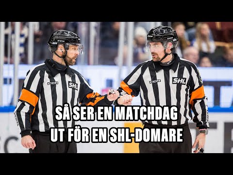 Följ med SHL-domarna en matchdag