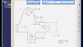CATIA V5 DRAWING Basic Dimension
