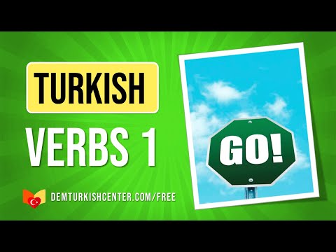 Turkish Words | 80 Common Turkish Verbs (A1) | Dem Turkish Center