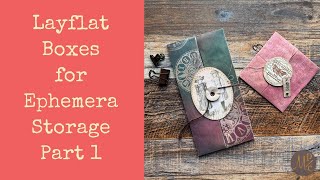 How to make Lay Flat boxes for easy ephemera storage - Part 1 - the small box!
