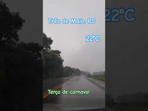 Chuva forte na estrada - 13/02/2024 #chuva #tempo #carnaval #viagem #riograndedosul