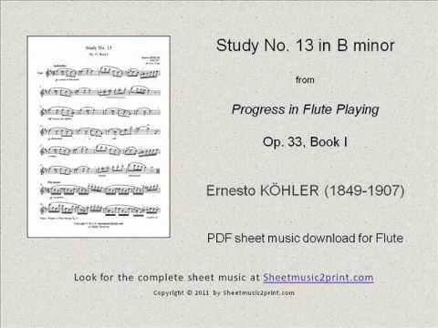 Köhler : Study No. 13, Op. 33, Book I