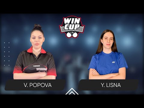 14:30 Valeriia Popova - Yaroslava Lisna 08.10.2025 WINCUP Women Professional. TABLE 1