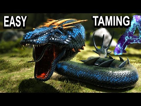 🐍ARK EASY BASILISK TAMING + ALL ABILITIES!! Ark Survival Evolved Aberration Basilisk Taming