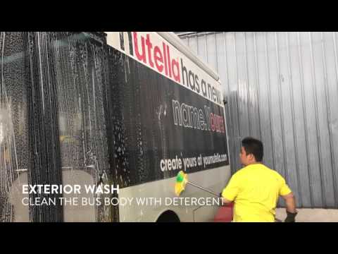 How do our buses take their 'shower'?