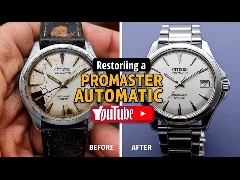 Restoration of a Citizen Promaster automatic NY0040 Watch Part 2: Video From Red Dead Restoration
