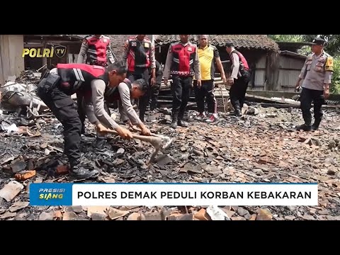 POLRES DEMAK PEDULI KORBAN KEBAKARAN