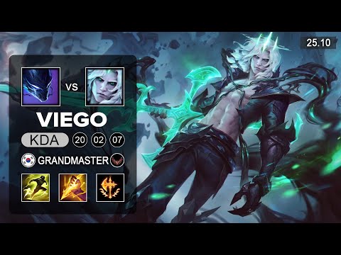 Viego vs Nocturne Jungle - KR Grandmaster - Patch 25.10 Season 15