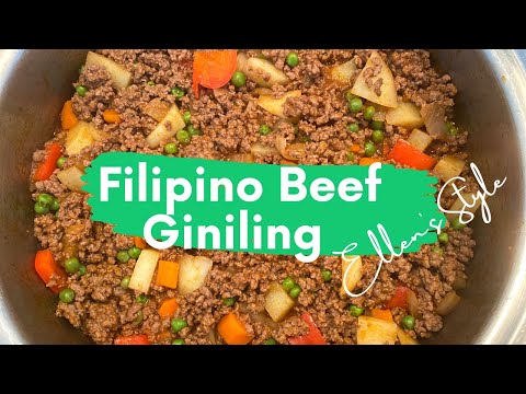 Filipino Beef Giniling Recipe|| Ellen 's Style