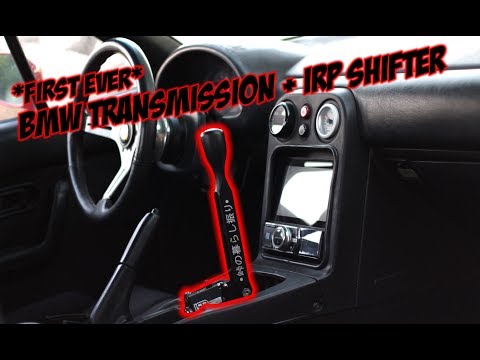 WORLDS FIRST IRP Shifter Retrofit on a BMW Transmission Swapped Miata | [Install & Review]