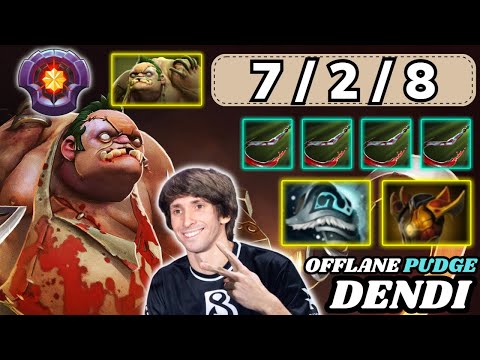 🔥 DENDI Pudge Offlane Highlights Road To Grandmaster Tier 🔥 EZ Bottom Lane - Dota 2