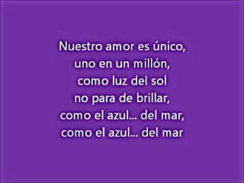 Nuestro Amor Es Unico Joe Montana Letra