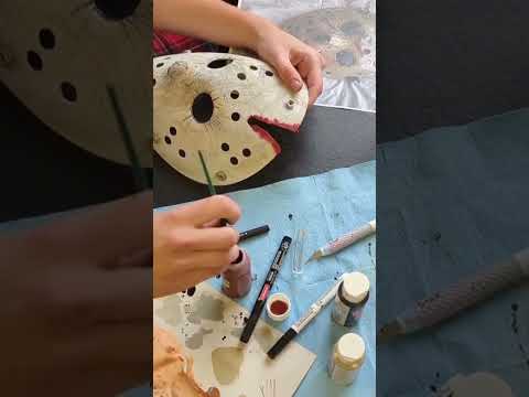 DIY Jason Vorhees Mask #shorts  #movie #costume #halloween