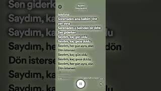 ogün sanlisoy-saydim•lyricss/istek/ #keşfetedüş #fypシ #keşfetaçıl#lyrics#spotify #keşfetteyiz #music