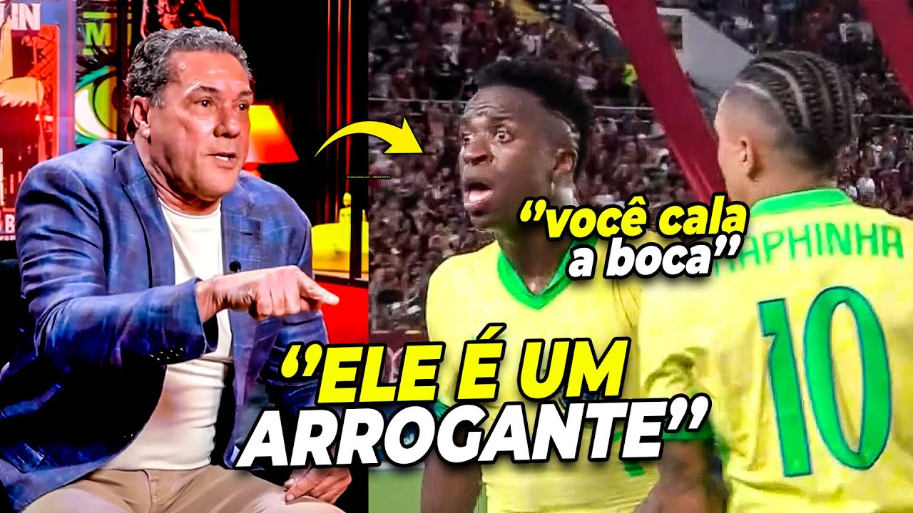 VANDERLEI LUXEMBURGO DETONOU VINICIUS JUINIOR APÓS PÊNALTI PERDIDO CONTRA A VENEZUELA.